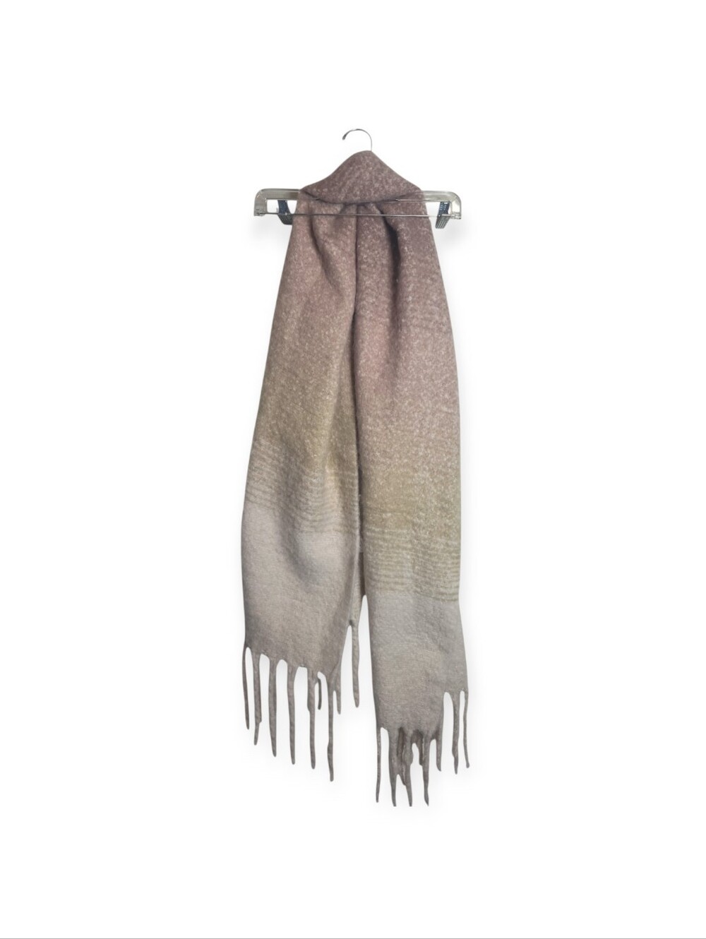 Women's NWOT Mer Sea Always By The Sea long scarf with fringe, one size